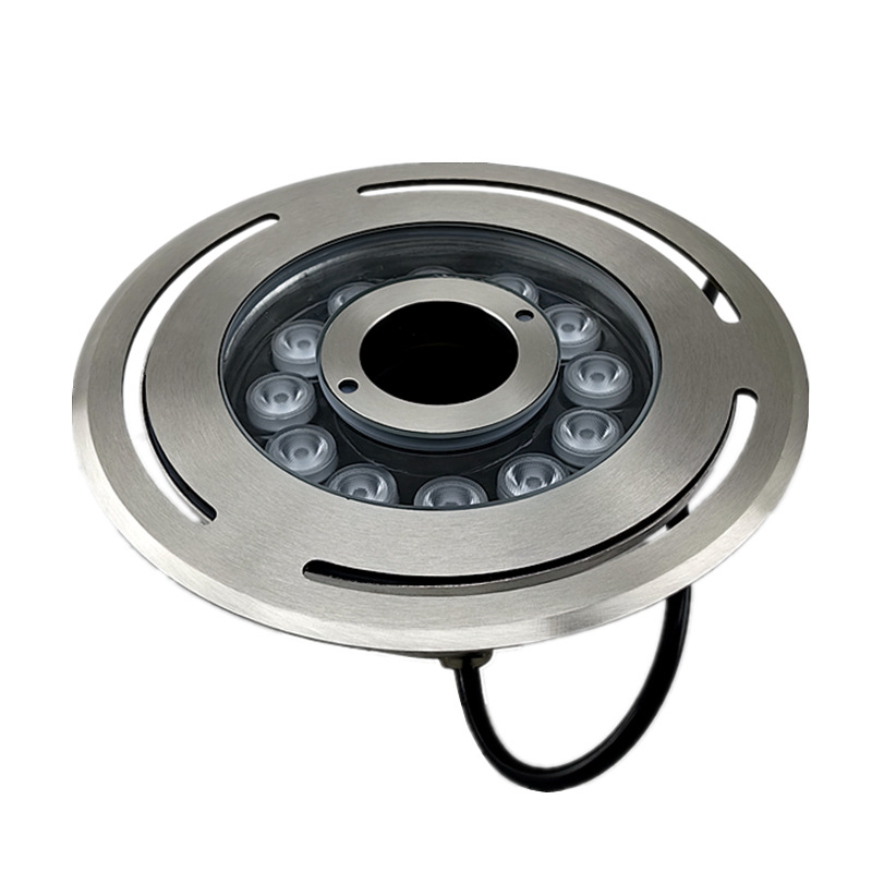 9W Musical Fountain Lights for Park Fish Ponds, Underwater Projection Lights for Rockery Landscapes, Colorful RGB Ring - shaped Mid - hole Fountain Lights